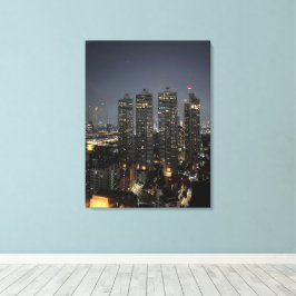 Bangkok Nachtleben Fotografie Geschenk Idee Leinwanddruck