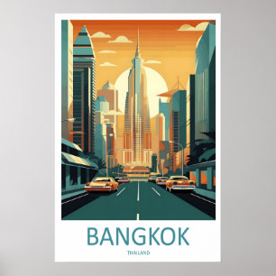 Bangkok-Reise-Druck-Wandkunst Bangkok-Wandbehang Poster
