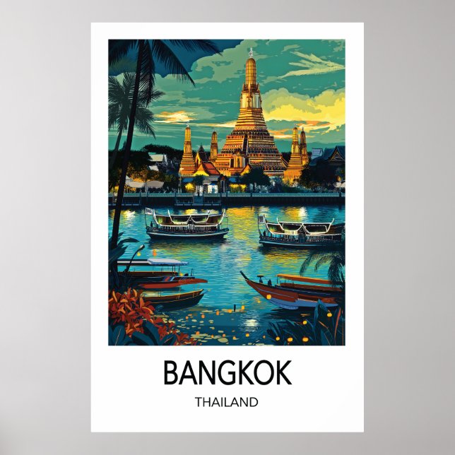 Bangkok-Reiseposter Poster (Vorne)