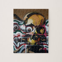 Bangkok-Schädel-Graffiti