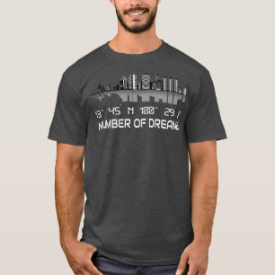 Bangkok Skyline GPS Koordinaten Dream City T-Shirt
