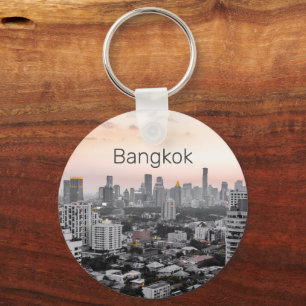 Bangkok Skyline Sunset Panorama BKK Thailand Schlüsselanhänger