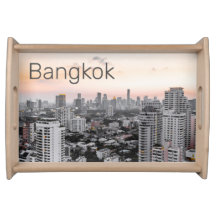 Bangkok Skyline Sunset Panorama BKK Thailand