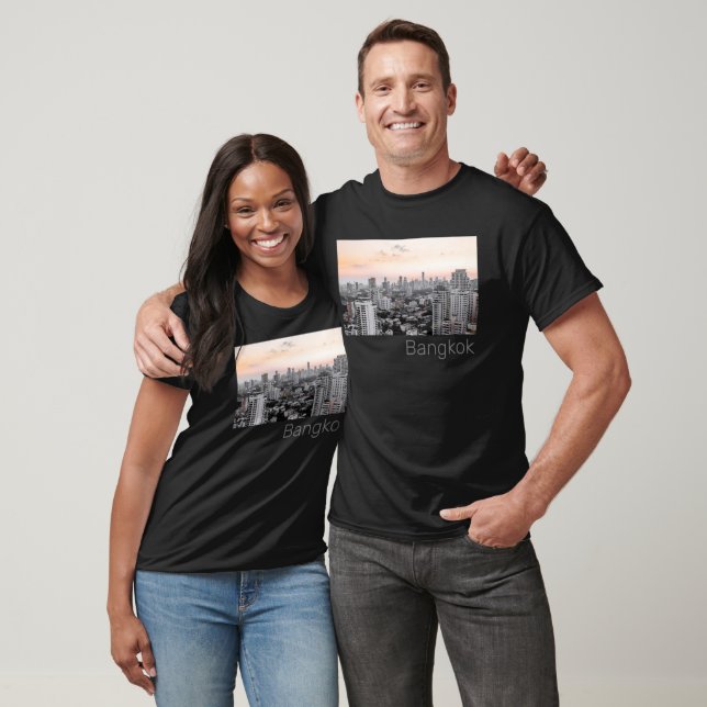 Bangkok Skyline Sunset Panorama BKK Thailand T-Shirt (Unisex)