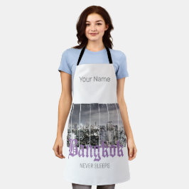 Bangkok Skyline Vintag BKK Retro Thailand Design Schürze