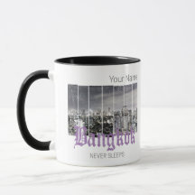 Bangkok Skyline Vintag BKK Retro Thailand Design