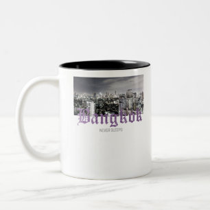 Bangkok Skyline Zweifarbige Tasse