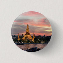 Bangkok-Sonnenuntergang - Wat Arun-Tempel über Cha