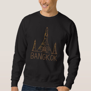 Bangkok Stadt Thailand Souvenir für Männer Frauen Sweatshirt
