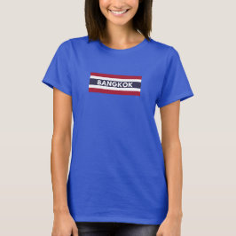 Bangkok Stadt unter thailändischer Flagge T-Shirt