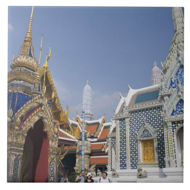 Bangkok, Thailand. Bangkoks Grand Palace Fliese (Vorderseite)