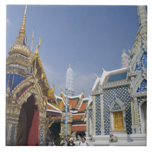 Bangkok, Thailand. Bangkoks Großer Palast Fliese
