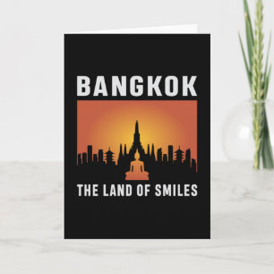 Bangkok Thailand City City Cityscape Skyline Funny Karte