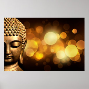 Bangkok, Thailand   Goldener Buddha Poster
