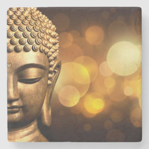 Bangkok, Thailand Goldener Buddha Steinuntersetzer