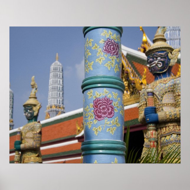 Bangkok, Thailand. Grand Palace von Bangkok 2 Poster (Vorne)