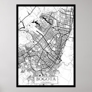 Bangkok Thailand Karte Poster