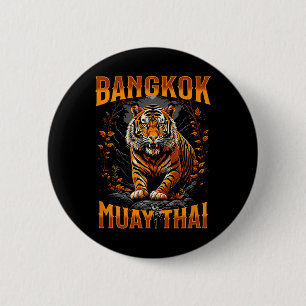 Bangkok Thailand Muay Thai Kampfsport Kickboxen Button