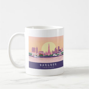 Bangkok Thailand Pastel Travel Design Kaffeetasse