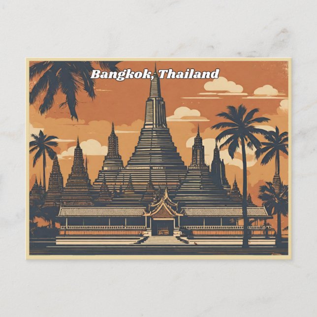 Bangkok Thailand Postkarte (Vorderseite)