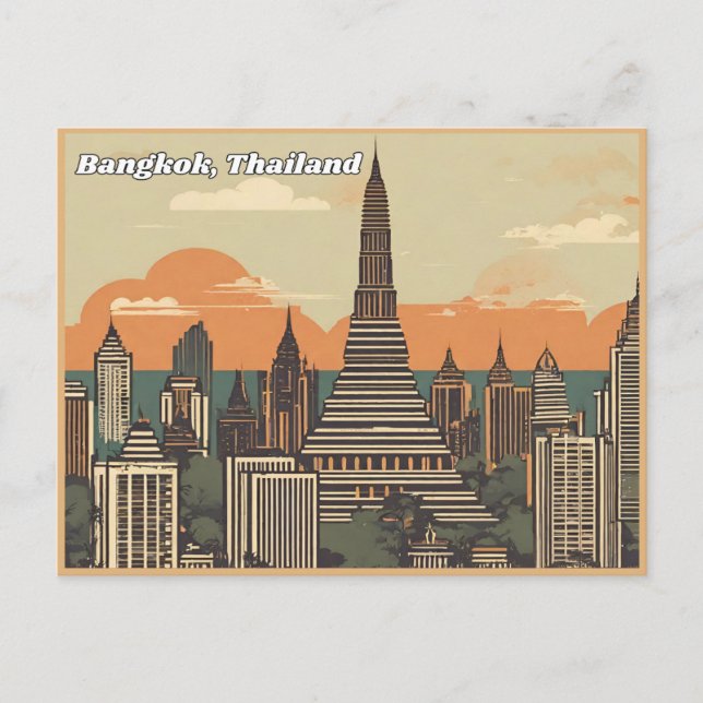 Bangkok Thailand Postkarte (Vorderseite)