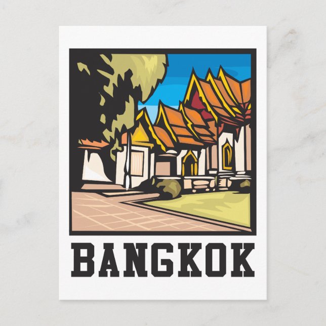 Bangkok Thailand Postkarte (Vorderseite)