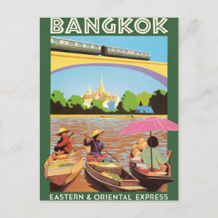 Bangkok Thailand Reise Postkarte