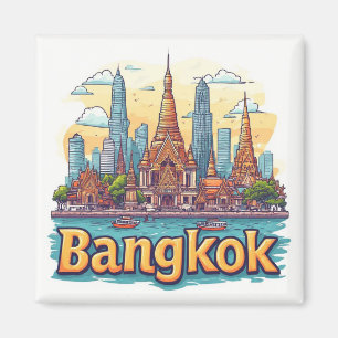 Bangkok Thailand Reiseandenken Für Weltreisende Magnet