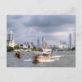 Bangkok Thailand River Skyline Postkarte
