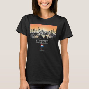 Bangkok thailand Skyline Vacation Souvenir Stadt T-Shirt