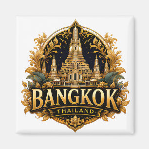 Bangkok Thailand Tempel Reise Andenken Magnet