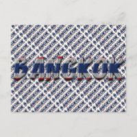 Bangkok Thailand Thailändische Flaggenfarben Typog