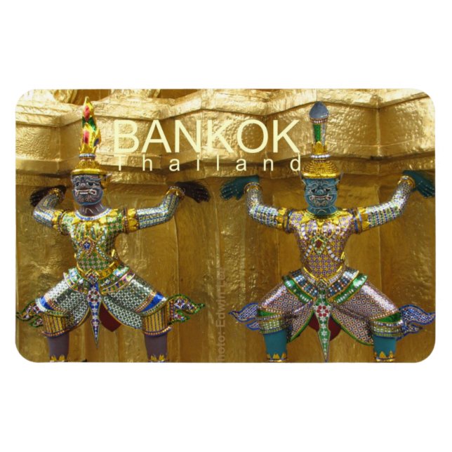 Bangkok Thailand Travel Souvenir Magnet (Horizontal)