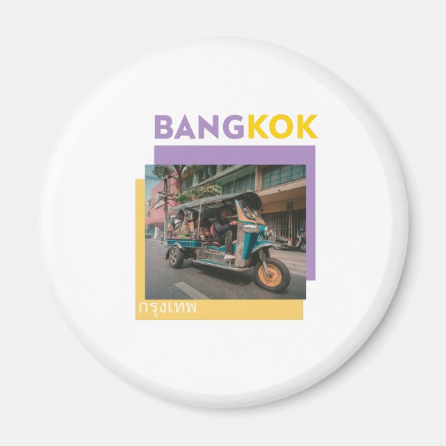 BANGKOK THAILAND TUKTUK DESIGN MAGNET (Vorne)