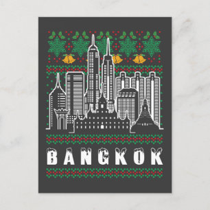 Bangkok Thailand Ugly Christmas Postkarte