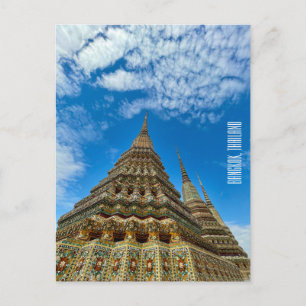 bangkok thailand wat pho postkarte