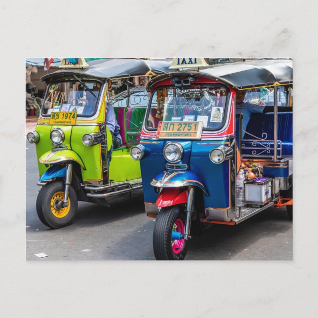 Bangkok tuk tuks postkarte (Vorderseite)