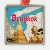 Bangkok Vintage Travel Poster