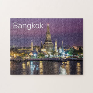 Bangkok Wat Arun Sonnenuntergang BKK Thailand Souv Puzzle