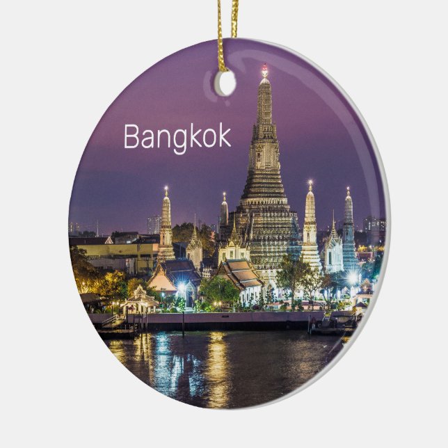Bangkok Wat Arun Sunset BKK Thailand Souvenir Keramik Ornament (Links)