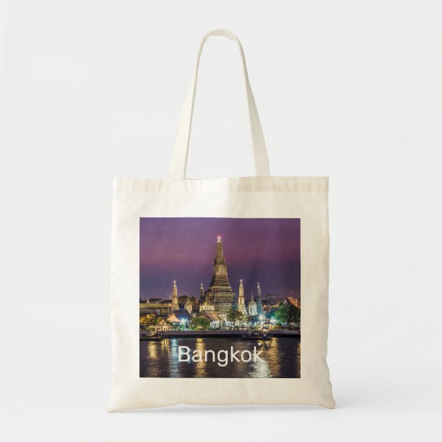 Bangkok Wat Arun Sunset BKK Thailand Souvenir Tragetasche (Vorne)