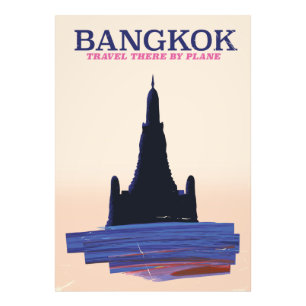Bangkok Wat Poh Reiseplakat Fotodruck