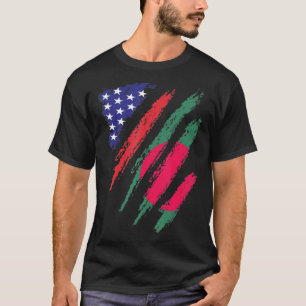 Bangladesch American Ground Flag USA Patriot Herit T-Shirt