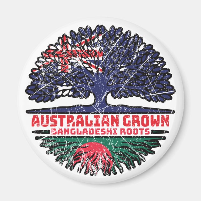 Bangladesch Bangladesch Australischer Bäume Magnet (Vorne)