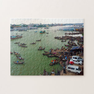 Bangladesch Boat People. Puzzle