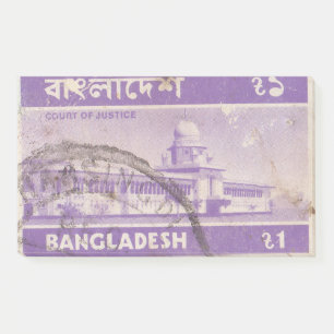 Bangladesch - Briefmarke Gerichtshof Post-it Klebezettel