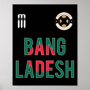 Bangladesch Cricket Bangladeschische Fans Jersey 2 Poster