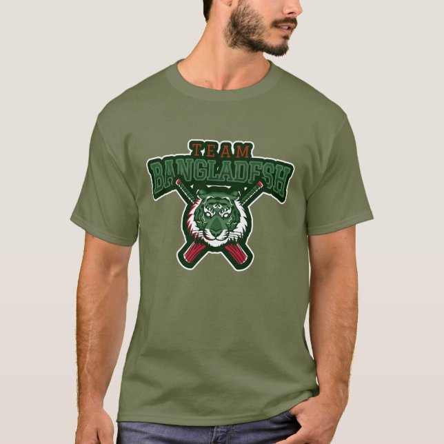 Bangladesch-Cricket T-Shirt (Vorderseite)