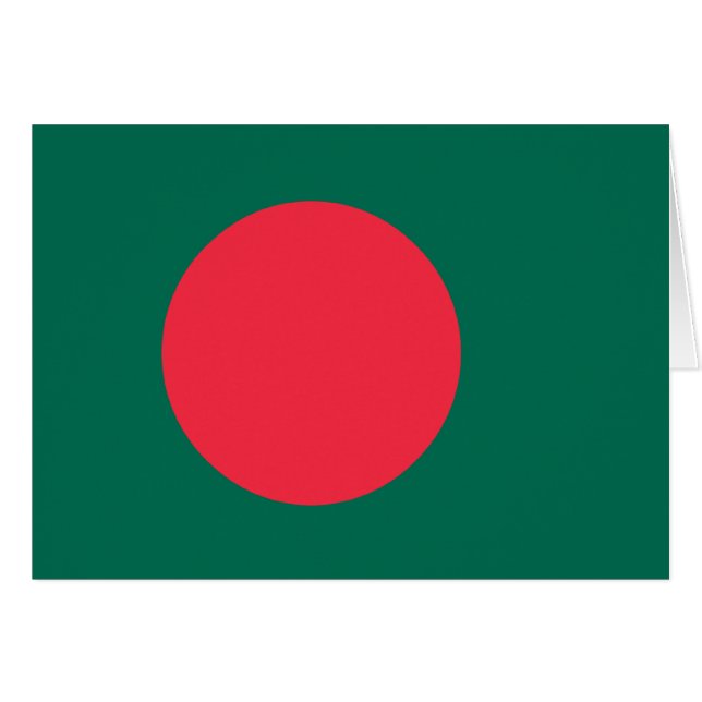 Bangladesch-Flagge; Bangladescher; (Vorderseite (Horizontal))