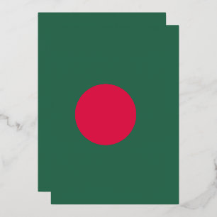 Bangladesch-Flagge Folieneinladung